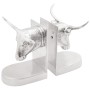 Sujetalibros  2 pcs Plata 21,5x15,5x20 cm Aluminio Toro | Foro24.es | Tu tienda online para hogar, jardín y más Foro24.es