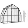 Gewächshaus mit anthrazitgrauer Aluminiumstruktur 3,3 m² von vidaXL, Gewächshäuser - Ref: Foro24-317824, Preis: 545,37 €, Rab...