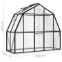 Invernadero con estructura de aluminio gris antracita 3,3 m² de vidaXL, Invernaderos - Ref: Foro24-317824, Precio: 545,94 €, ...