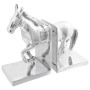 Sujetalibros 2 pcs Plata 11x14x25 cm Aluminio Caballo | Foro24.es | Tu tienda online para hogar, jardín y más Foro24.es
