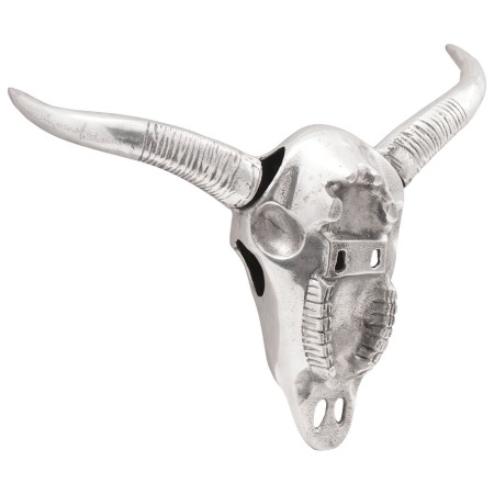 Cabeza de toro montada en la pared  Plata 49x10x36 cm Aluminio | Foro24.es | Tu tienda online para hogar, jardín y más Foro24.es