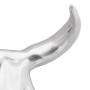 Cabeza de toro montada en la pared  Plata 34x13x53 cm Aluminio | Foro24.es | Tu tienda online para hogar, jardín y más Foro24.es