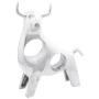 Escultura de toro  Plata 22x9,5x34 cm Aluminio | Foro24.es | Tu tienda online para hogar, jardín y más Foro24.es