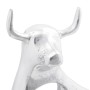 Escultura de toro  Plata 22x9,5x34 cm Aluminio | Foro24.es | Tu tienda online para hogar, jardín y más Foro24.es
