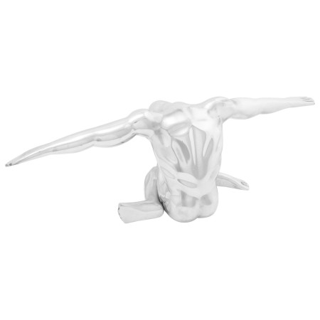 Escultura Plata 63x20x22 cm Aluminio Pensador by , Figures, sculptures and statues - Ref: Foro24-42000145, Price: 40,57 €, Di...