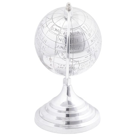Escultura de Globo Plata 16.5x14x26 cm Aluminio | Foro24.es | Tu tienda online para hogar, jardín y más Foro24.es
