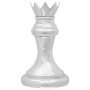 Esculturas de Ajedrez 2 pcs Plata Aluminio | Foro24.es | Tu tienda online para hogar, jardín y más Foro24.es