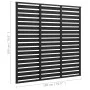 Black WPC Fence Panel 180x180cm by vidaXL, fence panels - Ref: Foro24-318111, Price: 197,06 €, Discount: %