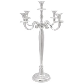 Comprar Portavelas Plata 39x39x60 cm Aluminio