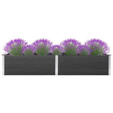 Arriate de WPC gris 200x100x54 cm de vidaXL, Maceteros y jardineras - Ref: Foro24-318097, Precio: 278,95 €, Descuento: %