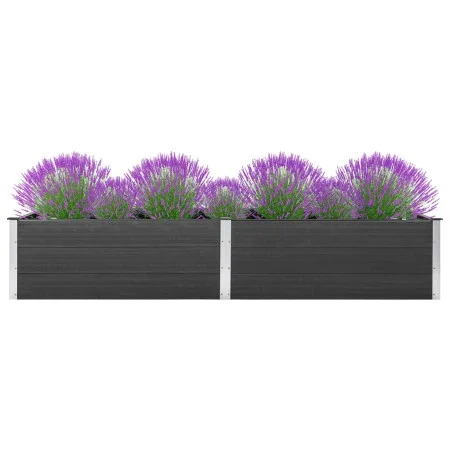 Arriate de WPC gris 200x100x54 cm de vidaXL, Maceteros y jardineras - Ref: Foro24-318097, Precio: 353,16 €, Descuento: %