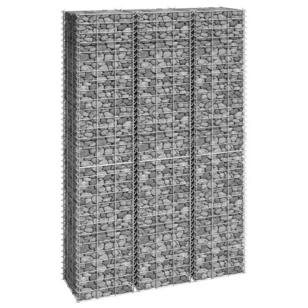 Arriates de gaviones 3 unidades hierro 30x30x150 cm de vidaXL, Maceteros y jardineras - Ref: Foro24-151250, Precio: 73,89 €, ...