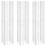 Arriates de gaviones 3 unidades hierro 30x30x150 cm de vidaXL, Maceteros y jardineras - Ref: Foro24-151250, Precio: 73,89 €, ...