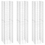Gabion Blumenbeete 3 Einheiten Eisen 30x30x150 cm von vidaXL, Töpfe und Pflanzgefäße - Ref: Foro24-151250, Preis: 77,60 €, Ra...