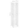 Arriates de gaviones 3 unidades hierro 30x30x150 cm de vidaXL, Maceteros y jardineras - Ref: Foro24-151250, Precio: 73,89 €, ...