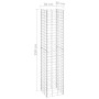 Gabion Blumenbeete 3 Einheiten Eisen 30x30x150 cm von vidaXL, Töpfe und Pflanzgefäße - Ref: Foro24-151250, Preis: 77,60 €, Ra...