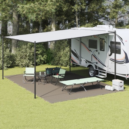 Cubierta para Tienda Gris Claro Poliéster 400 x 600 cm Portátil | Foro24.es | Tu tienda online para hogar, jardín y más Foro24.es