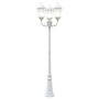 Poste de Luz de Jardín 3 Lámparas E27 Blanco 235 cm Aluminio de , Iluminación de exterior - Ref: Foro24-42000334, Precio: 177...