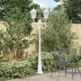 Poste de Luz de Jardín 2 Lámparas E27 Blanco 235 cm Aluminio | Foro24.es | Tu tienda online para hogar, jardín y más Foro24.es