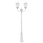 Poste de Luz de Jardín 2 Lámparas E27 Blanco 235 cm Aluminio | Foro24.es | Tu tienda online para hogar, jardín y más Foro24.es