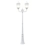 Poste de Luz de Jardín 2 Lámparas E27 Blanco 235 cm Aluminio | Foro24.es | Tu tienda online para hogar, jardín y más Foro24.es