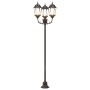 Poste de luz de jardín  de 3 lámparas E27 bronce 220 cm aluminio | Foro24.es | Tu tienda online para hogar, jardín y más Foro24.es
