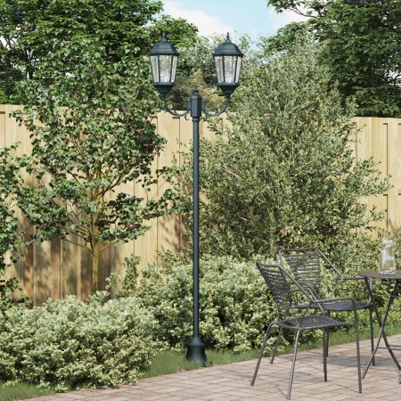 Faro de Jardín  con Poste de 2 Lámparas E27 Verde 220 cm de Aluminio | Foro24.es | Tu tienda online para hogar, jardín y más Foro24.es