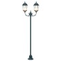 Faro de Jardín  con Poste de 2 Lámparas E27 Verde 220 cm de Aluminio | Foro24.es | Tu tienda online para hogar, jardín y más Foro24.es