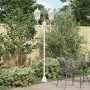 Poste de Luz de Jardín de 2 Lámparas E27 Blanco 220 cm de Aluminio | Foro24.es | Tu tienda online para hogar, jardín y más Foro24.es