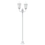 Poste de Luz de Jardín de 2 Lámparas E27 Blanco 220 cm de Aluminio | Foro24.es | Tu tienda online para hogar, jardín y más Foro24.es