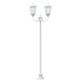 Poste de Luz de Jardín de 2 Lámparas E27 Blanco 220 cm de Aluminio | Foro24.es | Tu tienda online para hogar, jardín y más Foro24.es