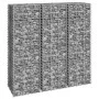 Gabion flower beds 3 units iron 30x30x100 cm by vidaXL, Pots and planters - Ref: Foro24-151249, Price: 57,72 €, Discount: %