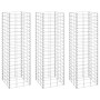 Gabion flower beds 3 units iron 30x30x100 cm by vidaXL, Pots and planters - Ref: Foro24-151249, Price: 56,70 €, Discount: %