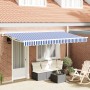 Tela de repuesto para toldo de 4x2 m en Azul y Blanco by , Awnings - Ref: Foro24-42000375, Price: 35,38 €, Discount: %