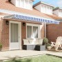 Tela de repuesto para toldo de 4x2 m en Azul y Blanco by , Awnings - Ref: Foro24-42000375, Price: 35,38 €, Discount: %