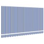Tela de repuesto para toldo de 4x2 m en Azul y Blanco by , Awnings - Ref: Foro24-42000375, Price: 35,38 €, Discount: %
