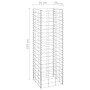 Gabionen-Blumenbeete 3 Einheiten Eisen 30x30x100 cm von vidaXL, Töpfe und Pflanzgefäße - Ref: Foro24-151249, Preis: 59,22 €, ...
