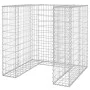 Gabionenwand für verzinkten Müllcontainer 110x100x110 cm von vidaXL, Halterungen für Abfallbehälter - Ref: Foro24-151298, Pre...