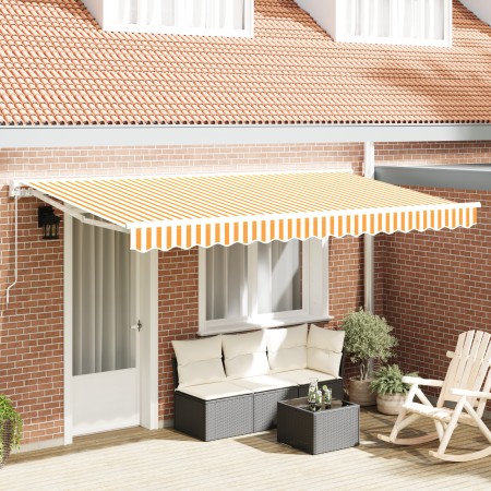 Tela de Reemplazo para Toldo para Marco de 4x2 m Amarillo y Blanco | Foro24.es | Tu tienda online para hogar, jardín y más Foro24.es