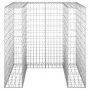 Gabion wall for galvanized garbage container 110x100x110 cm by vidaXL, Waste container supports - Ref: Foro24-151298, Price: ...