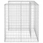 Gabion wall for galvanized garbage container 110x100x110 cm by vidaXL, Waste container supports - Ref: Foro24-151298, Price: ...