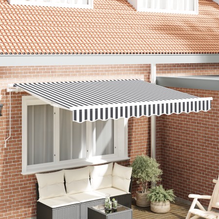 Tela de Reemplazo para Toldo para Marco de 2.5x2 m en Antracita y Blanco | Foro24.es | Tu tienda online para hogar, jardín y más Foro24.es