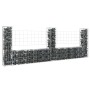 U-förmiger Gabionenkorb 3 Eisenpfosten 260x20x100 cm von vidaXL, Zaunpaneele - Ref: Foro24-151276, Preis: 90,81 €, Rabatt: %