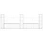 U-shaped gabion basket 3 iron posts 260x20x100 cm by vidaXL, fence panels - Ref: Foro24-151276, Price: 87,34 €, Discount: %