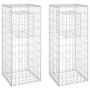 Cestas postes de gaviones 2 unidades hierro 40x40x100 cm by vidaXL, fence posts - Ref: Foro24-151261, Price: 44,75 €, Discoun...