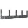 Cesta de gaviones forma de U 5 postes de hierro 500x20x150 cm de vidaXL, Paneles de vallas - Ref: Foro24-151285, Precio: 223,...