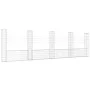 Cesta de gaviones forma de U 5 postes de hierro 500x20x150 cm de vidaXL, Paneles de vallas - Ref: Foro24-151285, Precio: 223,...