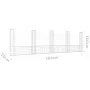 Cesta de gaviones forma de U 5 postes de hierro 500x20x150 cm de vidaXL, Paneles de vallas - Ref: Foro24-151285, Precio: 223,...