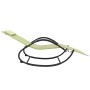 Steel and cream textilene rocking lounger by vidaXL, Loungers - Ref: Foro24-318118, Price: 89,32 €, Discount: %