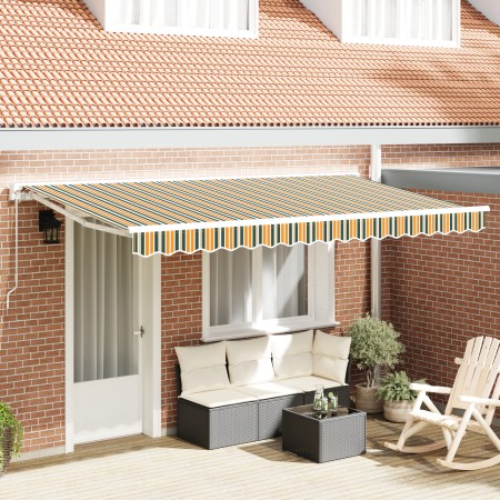 Tela de Reemplazo para Toldo para Marco de 4x2 m Verde y Amarillo | Foro24.es | Tu tienda online para hogar, jardín y más Foro24.es